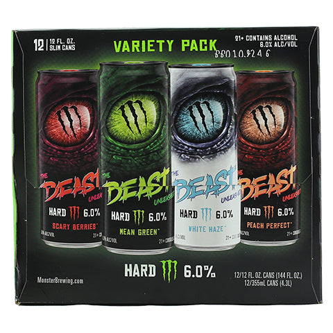 Monster The Beast Unleashed Variety Pack Hard Selzer