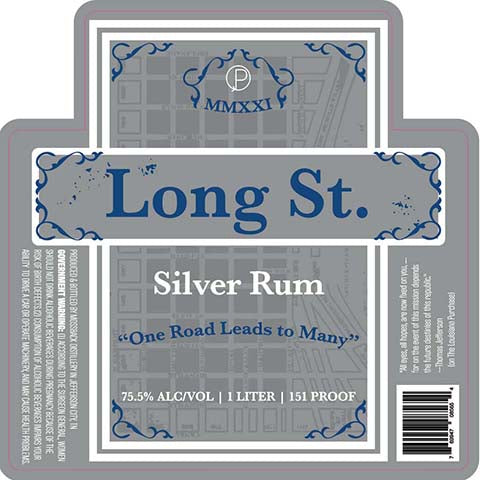 Mossback Long St. Silver Rum