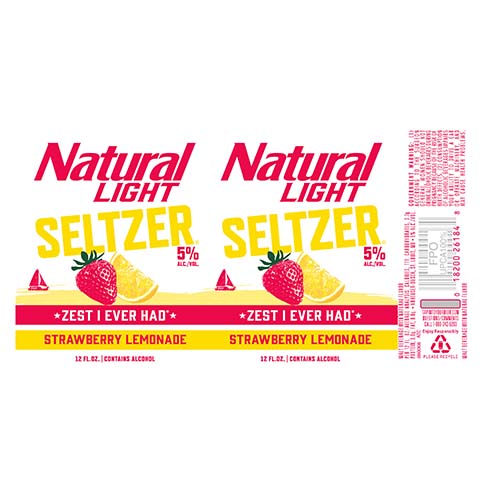 Natural Light Strawberry Lemonade Seltzer