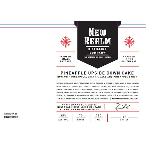 New Realm Pineapple Upside Down Cake Rum