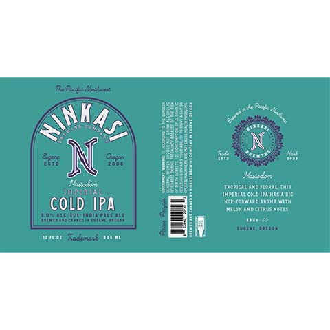 Ninkasi Mastordom Imperial Cold IPA