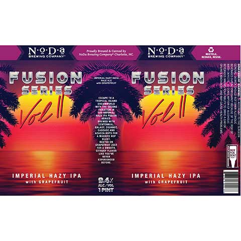 NODA Fusion Series: Vol II Imperial Hazy IPA (grapefruit)