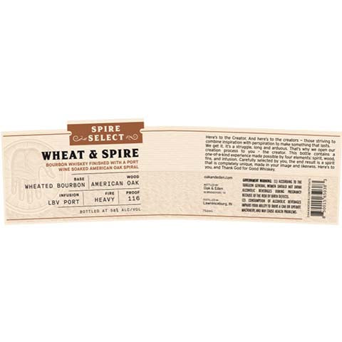 Oak-Eden-Spire-Select-Wheat-Spire-Bourbon-Whiskey-750ML-BTL