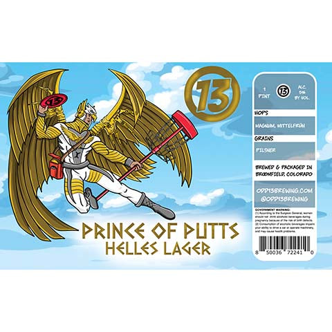 Odd13 Prince Of Putts Helles Lager