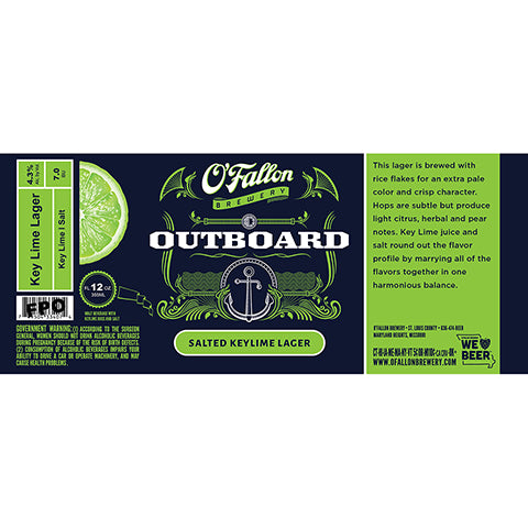 O'Fallon Outboard Salted Keylime Lager