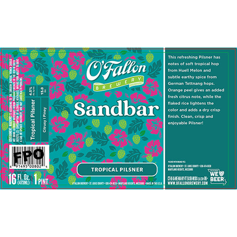 O'Fallon Sandbar Tropical Pilsner