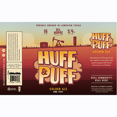 Oil Horse Huff & Puff Golden Ale