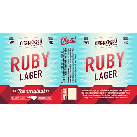 Ruby Lager Olde Hickory Ruby Lager – CraftShack - Buy craft beer online.