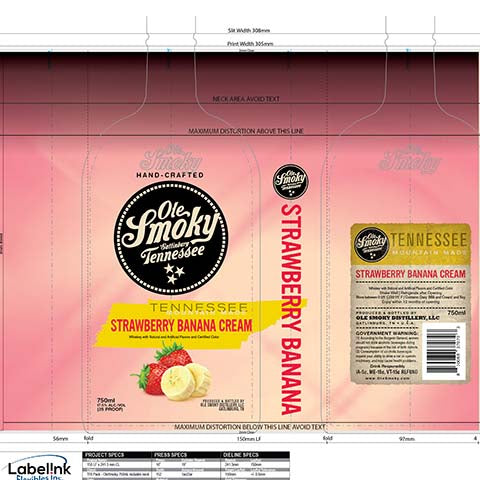 Ole Smoky Strawberry Banana Cream Whiskey