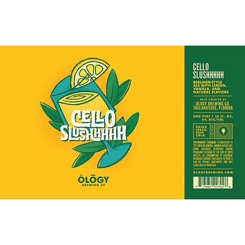 Ology Cello Slushhhhh Berliner-Style Ale