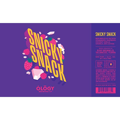 Ology Snicky Snack Berliner-Style Ale – CraftShack - Buy craft beer online.