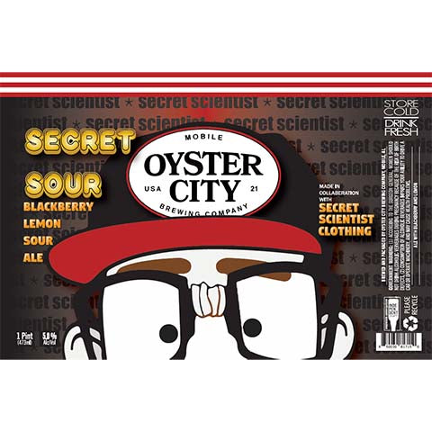 Oyster City Secret Sour Blackberry Lemon Sour Ale