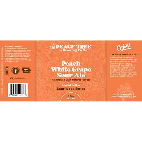 Peace Tree Peach White Grape Sour Ale