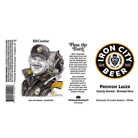 Pittsburgh Iron City Bill Cowher Lager