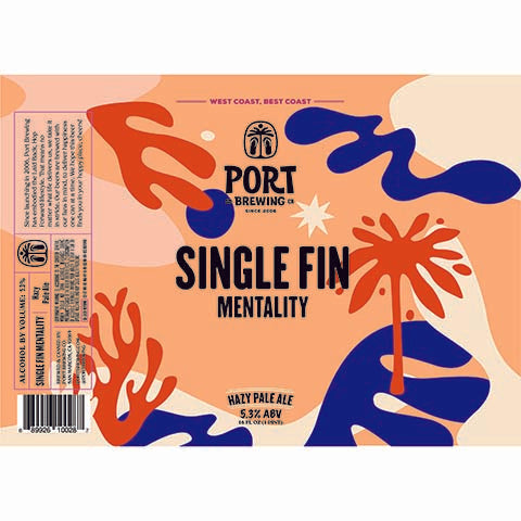 Port Single Fin Mentality Hazy Pale Ale