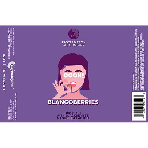 Proclamation Oooh! Blangoberries Sour Ale – CraftShack - Buy craft beer ...