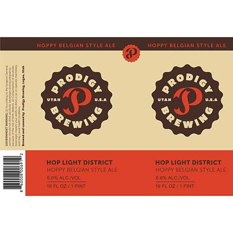 Prodigy Hop Light Hoppy Belgian Ale