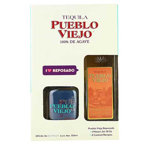 Pueblo Viejo Tequila Reposado Gift Pack