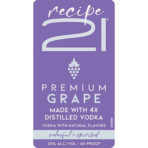 Recipe 21 Grape Vodka