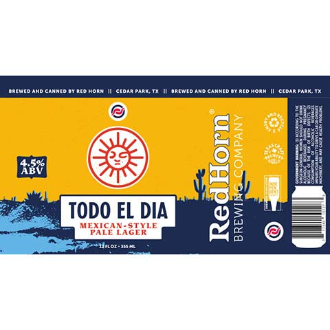Red Horn Todo El Dia Mexican Pale Lager