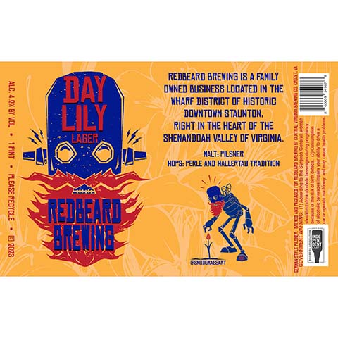 Redbeard Day Lily Lager