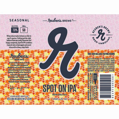 Reuben's Spot On IPA