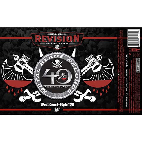 Revision Metal Blade Records 40th Anniversary West Coast Style IPA