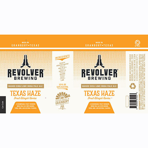 Revolver Texas Haze Fruit Slingin' Series Mango Chili Lime IPA