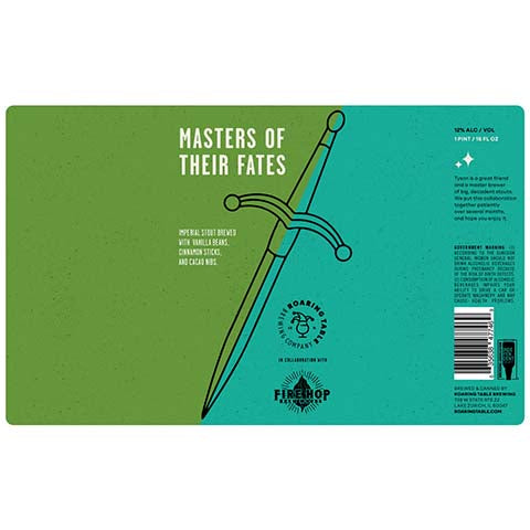 Roaring Table Masters of Their Fates Imperial Stout – CraftShack - Buy ...