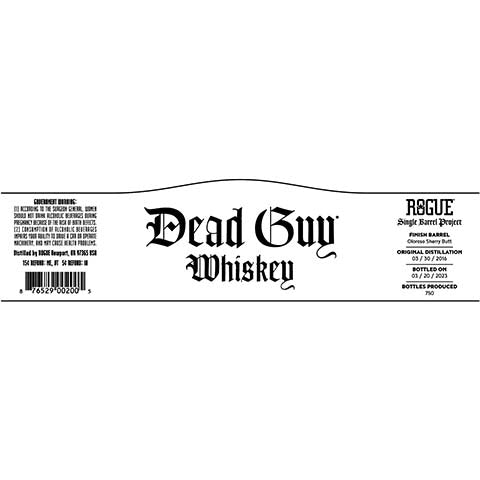 Rogue Dead Guy Oloroso Sherry Cask Finished Whiskey