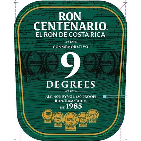 Ron Centenario 9 Degrees Conmemorativo
