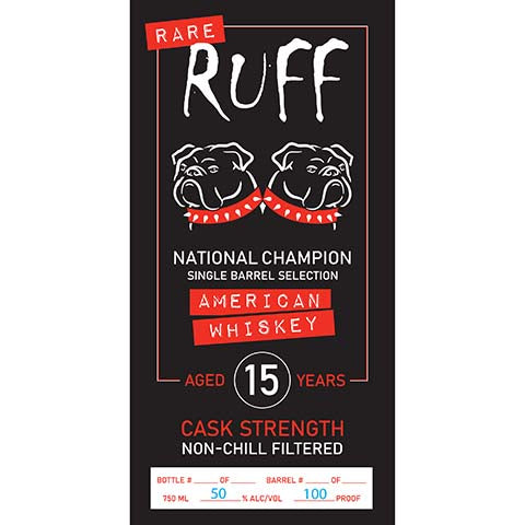 Ruff Rare National Champion American Whiskey