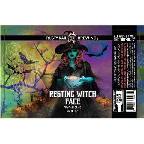 Rusty Rail Resting Witch Face IPA