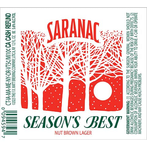 Saranac Season's Best Nut Brown Lager