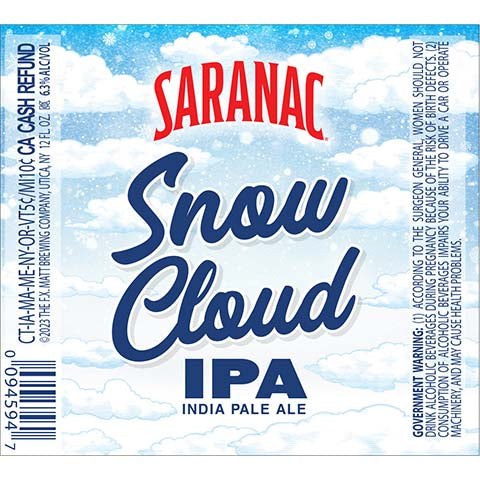 Saranac Snow Cloud IPA