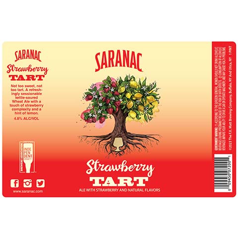 Saranac Strawberry Tart Wheat Ale