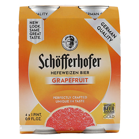 Schofferhofer Grapefruit Hefeweizen Bier 4 Pack