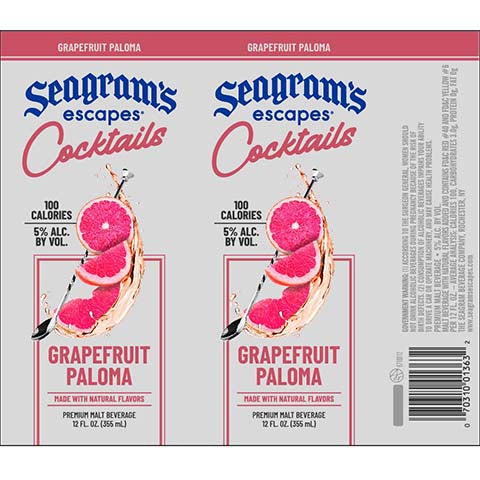 Seagram’s Cocktails Grapefruit Paloma