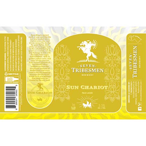 Seven Tribesmen Sun Chariot Pale Lager