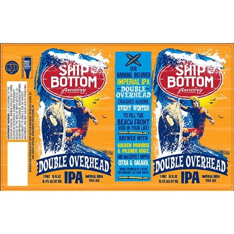 Ship Bottom Double Overhead Imperial IPA