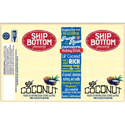 Ship Bottom Lil' Coconut Holiday Ale