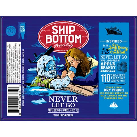 Ship Bottom Never Let Go Apple Brandy Barrel Aged Ale
