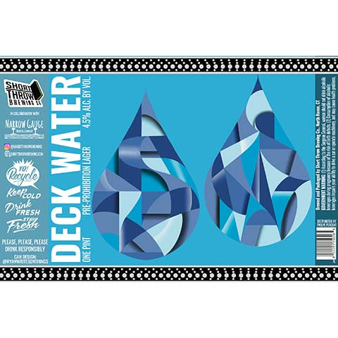 Short Throw Deck Water Lager – CraftShack - Buy craft beer online.