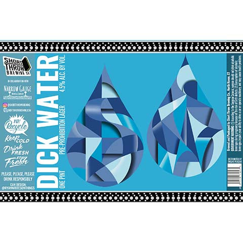 Short Throw Dick Water Lager