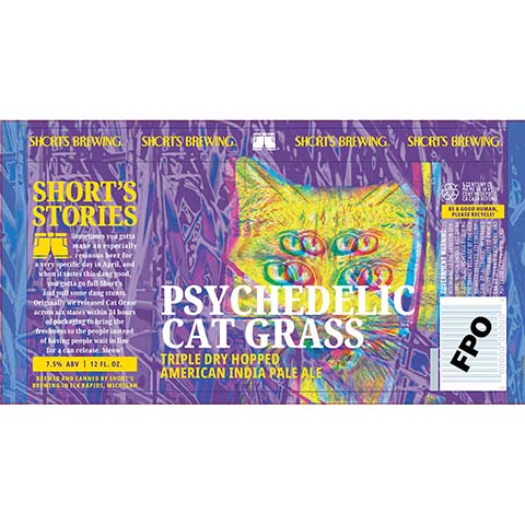 Short's Brew Psychedelic Cat Grass TDH IPA