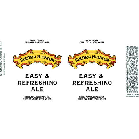 Sierra Nevada Easy & Refreshing Ale