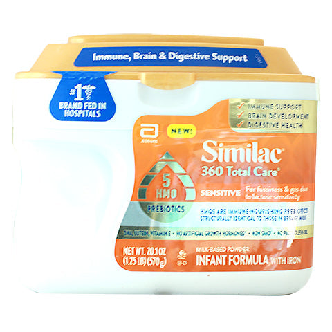 Similac 360 Total Care® Sensitive Infant Formula, with 5 HMO Prebiotics