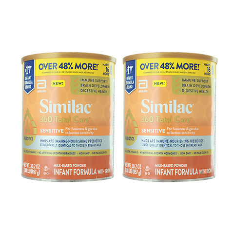 Similac 360 Total Care® Sensitive Infant Formula, with 5 HMO Prebiotics