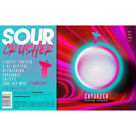 Skygazer Sour Crusher Strawberry Sour Ale