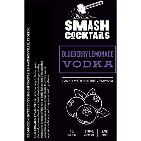 Smash Cocktails Blueberry Lemonade Vodka